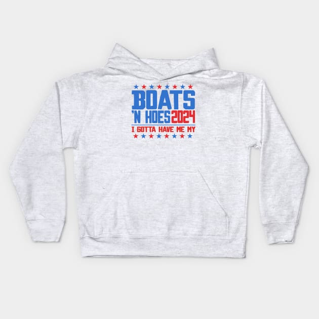 Boats 'N Hoes 2024 Kids Hoodie by darklordpug